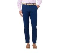 Xposed Mens Stretch Washed 100% Cotton Chinos Trousers Smart Casual Retro Tailored Fit Pants
