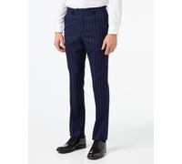 XPOSED Men's Stylish Casual Pinstripe Suit Trousers in Navy | Size: 42 XPOSED Navy 42