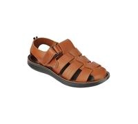 XPOSED Men's Stylish Cross Strap Summer Sandals For Comfortable Wear in Brown | Size: 10 XPOSED Brown 10