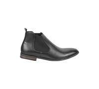 XPOSED Men's Stylish Faux Leather Chelsea Boots for Effortless Elegance in Black | Size: 11.5 XPOSED Black 11.5