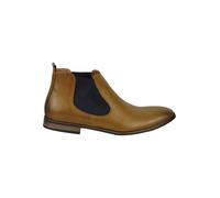 XPOSED Men's Stylish Faux Leather Chelsea Boots for Effortless Elegance in Brown | Size: 7 XPOSED Brown 7