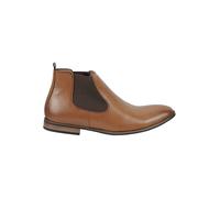 XPOSED Men's Stylish Faux Leather Chelsea Boots for Effortless Elegance in Brown | Size: 8 XPOSED Brown 8