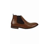 XPOSED Men's Stylish Faux Leather Chelsea Boots for Effortless Elegance in Brown | Size: 9 XPOSED Brown 9
