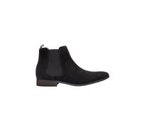 XPOSED Men's Stylish Faux Suede Chelsea Boots in Black | Size: 7.5 XPOSED Black 7.5