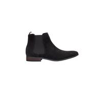 XPOSED Men's Stylish Faux Suede Chelsea Boots in Black | Size: 8 XPOSED Black 8