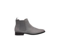 XPOSED Men's Stylish Faux Suede Chelsea Boots in Grey | Size: 10.5 XPOSED Grey 10.5