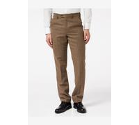 XPOSED Men's Stylish Herringbone Tweed Trousers in Brown | Size: 34 XPOSED Brown 34