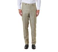 XPOSED Men's Stylish Lewis Linen Suit Trousers in Green | Size: 38 XPOSED Green 38