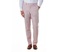 XPOSED Men's Stylish Lewis Linen Suit Trousers in Pink | Size: 38 XPOSED Pink 38
