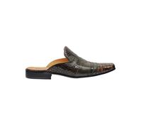 XPOSED Men's Stylish Real Leather Backless Loafers in Green | Size: 9 XPOSED Green 9