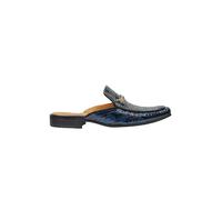 XPOSED Men's Stylish Real Leather Patent Half Shoes in Blue | Size: 11 XPOSED Blue 11