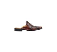 XPOSED Men's Stylish Real Leather Printed Half Shoes in Brown | Size: 9 XPOSED Brown 9