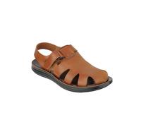XPOSED Men's Stylish Roman Style Strap Sandals For Summer in Brown | Size: 11 XPOSED Brown 11