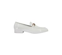 XPOSED Men's Stylish Shiny Buckle Loafers for Effortless Elegance in White | Size: 10 XPOSED White 10