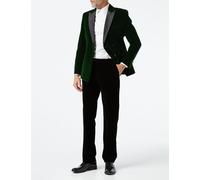 XPOSED Men's Stylish SMITH Velvet Double Breasted Tuxedo Blazer in Green | Size: 42 XPOSED Green 42