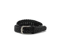 XPOSED Men's Stylish Woven Leather Belt in Black | Size: 120 cm XPOSED Black 120 cm