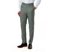 XPOSED Men's Textured Tailored Fit Suit Trousers in Green | Size: 48 XPOSED Green 48