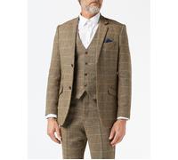XPOSED Men's Tweed Check Herringbone Jacket a Classic Look in Grey | Size: 44R XPOSED Grey 44R