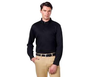Xposed Mercerised Cotton Black Polo Shirt Long Sleeve, XL