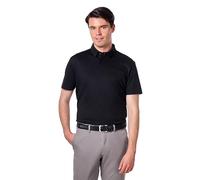 Xposed Mercerised Cotton Black Polo T Shirt Short Sleeve, L