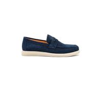 Xposed Milo Real Suede Leather Penny Loafers Men's Slip on Shoes[2543M10-NAVY-43 EU, 9 UK]