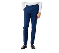 Xposed Navy Blue Suit Trousers GEO Pattern Detailed [TRS-PRINTED-V2-NAVY, 36R]