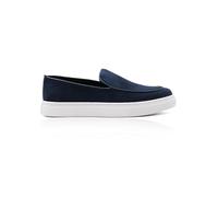 Xposed Navy Suede Leather Loafers [RL9558-5-MARINE, UK 7.5 EU 41]