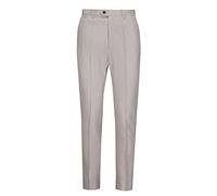 Xposed Neil - Men’s Classic Gold Pinstripes on Navy & Cream Trousers Tailored Fit Dress Suit Pants[TRS-NEIL-BEIGE-36]