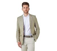 Xposed Sage Green Linen Tailored Fit Summer Single Breasted Blazer [BLZ-SIN-Lewis-Green, UK/US 42 EU 52]