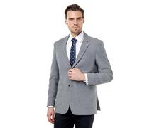 Xposed Sean - Grey Wool Blend Stretch Tweed Jacket [TUX-SEAN-GREY-44]