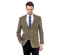 Xposed Sean - Khaki Wool Blend Stretch Tweed Jacket [TUX-SEAN-KHAKI-50]