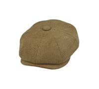 XPOSED Stylish Cotton Corduroy Newsboy Flat Cap in Tan | Size: Medium XPOSED Tan M