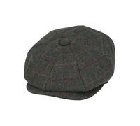 XPOSED Stylish Wool Blend Tweed Check Newsboy Cap in Green | Size: Medium XPOSED Green M