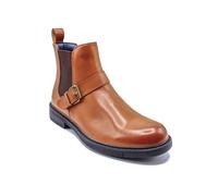 Xposed TAN BROWN DEALER BIKER STRAP BOOTS [EL0911-CAMEL-43]