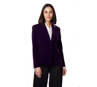 XPOSED Women's Stella Velvet Blazer - Tailored Elegance in Purple | Size: 6 XPOSED Purple 6