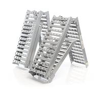 XPOtool 2x Loading Ramp max. 800kg Triple Folding 195.5x23cm Non-skid Platform Steel for Motorbikes, etc.