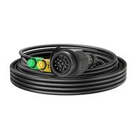 XPOtool 5 m 13-Pole Trailer Cable, E-11 Certified, 13-Pole Trailer Cable for Rear Lights, Secure Power Connection, Two 5-Pin Connectors
