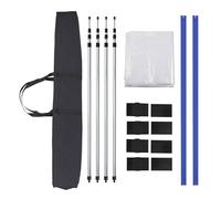 XPOtool Dust Protection Wall 4x10m Renovation Set Film Door Slide Fastener Telescope Bars 1,5-3,9m