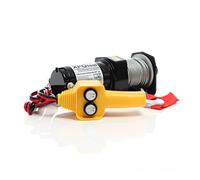 XPOtool Electric Cable Winch 907kg 12V Winch Haulage with 12.5m Steel Cable 1hp Motor Winch Offroad