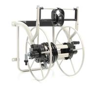 XPOtool Hose Reel Made of Metal for Wall Fastening with Hand Crank for 60m Garden Hose, Hose Drum