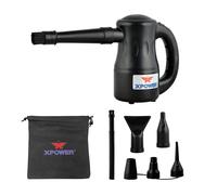 XPOWER A-2 Black CompuCleaner Electric Air Duster Blower for PC, Laptop, Console