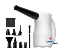 XPOWER Cyber Duster Electric Air Duster for Dusting Drying Inflating Blowing Car Detailing Computer Maintenance Leaf Blowing High Performance Motor Eco-Friendly (White, A-2S)