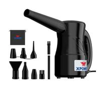 XPOWER Cyber Duster Electric Air Duster for Dusting Drying Inflating Blowing Car Detailing Computer Maintenance Leaf Blowing High Performance Motor Eco-Friendly (Black, A-2S)
