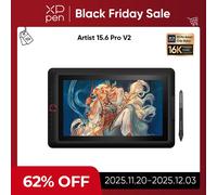 XPPen Artist 15.6 Pro V2 Drawing Tablet with X3 Pro Stylus Graphic Monitor Digital Animation Display for Android Windows Mac V2 with AC18 Stand