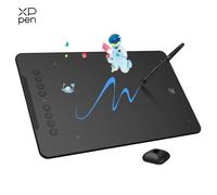 XPPen New Deco01V3 10 Inch Graphics Digital Tablet Drawing Tablet 16384 Levels Pressure 8 Shortcut Keys for Android Windows Mac 01V3 add Stand Case