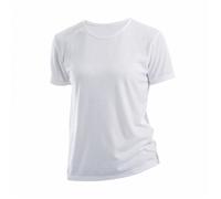 Xpres Women's Short Sleeve Subli Plus Round Neck T-Shirt in White | Size: 12-14 Xpres White 12-14