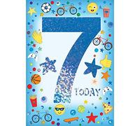 XPRESS YOURSELF AGE 7 MALE GOLDLINE BIRTHDAY CARD SENT BY STANDARD DELIVERY
