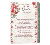 Xpress Yourself - Graveside Memorial Christmas Card - Grandma - Green - 6x4 Inches