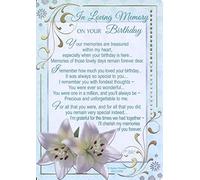Xpress Yourself in loving memory on your birthday graveside card