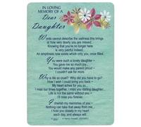 Xpress Yourself Loving Memory Graveside Memorial Card & Holder 5.75 X 4" Relations Friends Etc - Dear Daughter 35013